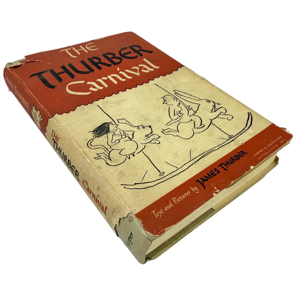 The Thurber Carnival James Thurber Hardcover Vintage Book Harper‎ Brothers 1945